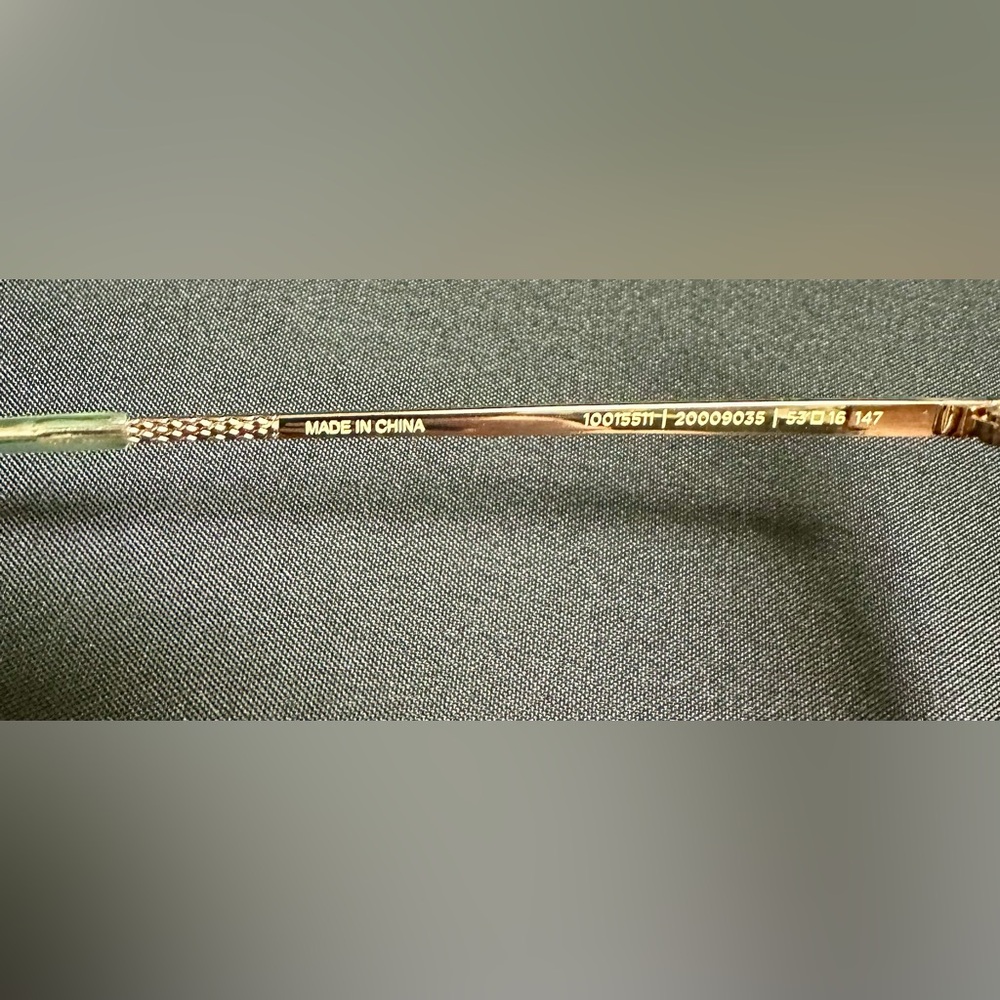 Brand New TOMS “Tulum” Bright Gold Laminate Gradient Brown Oversized Sunglasses - Picture 4 of 8